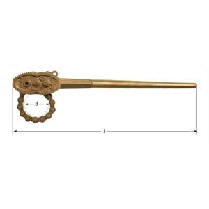 AMPCO - EU0903A Chain pipe wrench Aluminium-Bronze - EAN 7630027474220 NON-SPARKING <b>PLIERS</b>, PIPE WRENCHES AND PIPE CUTTERS - Product Image 1