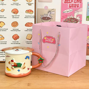 Cute Cartoon Dachshund Ceramic <b>Mug</b> <b>With</b> <b>Lid</b> For Home Gift And Birthday Present - Product Image 2