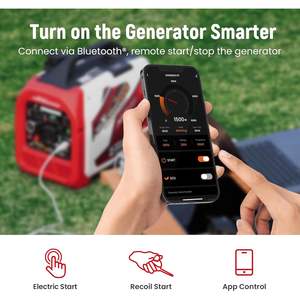 Générateur onduleur à batterie au lithium double carburant MaXpeedingrods 4000 Watts 120V compatible VR avec affichage de contrôle et démarrage électrique - Product Image 6