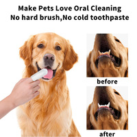 Lingettes dentaires NOVIPET pour doigts, 20 lingettes, lingettes nettoyantes pour dents pour chiens et chats, réduit la plaque dentaire, favorise la fraîcheur buccale