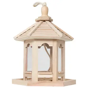 Лидер продаж, дешевая кормушка, подвесное наружное украшение, деревянный домик для птиц онлайн