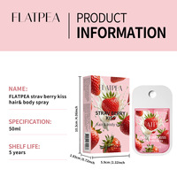 Semprotan Parfum Ukuran Perjalanan Model Kartu Terlaris dengan Aroma Stroberi & Kayu, Tahan Lama, Ramah Lingkungan & Portabel