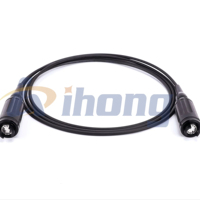 Connecteur optique de terrain HMA robuste à 12 fibres, interconnexion hermaphrodite, connecteur à faisceau étendu, cordon de brassage fibre optique