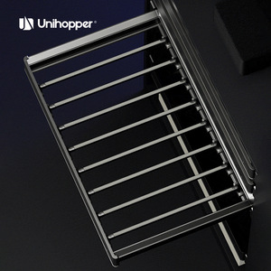 CooperMonica Trouser Rack Telescopic Stainless Steel Rectangle Wardrobe Clothing Organizer <b>Standing</b> Type Aluminum Alloy WS4122S - Product Image 3