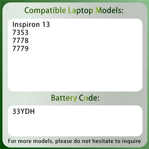 Batería de Repuesto para Portátil <span class=keywords><strong>33YDH</strong></span> para Dell Inspiron 13 7353 7778 7779 - Product Image 2