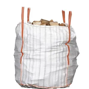 Hot Sale Hochwertige 1000kg belüftete Brennholz Big Bag Bulk Bag mit UV-Behandlung PP Big Bag Fabrik preis