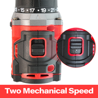 Perceuse-visseuse sans fil YaJin Lithium-Ion 16,8 V sans balais, batterie 2,0 Ah, couple de 50 N.m