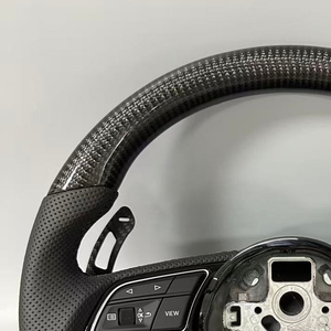 Volante de coche de fibra de carbono al por mayor accesorios de coche para Audi A3 A4 A5 A7 S7 RS7 <span class=keywords><strong>A6</strong></span> S6 RS6 C8 A8 A6L S8 Q6 C8 modelos - Product Image 4