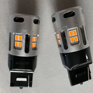 Con ventola T20 25W 2500LM ambra LED indicatori di direzione di Backup lampadina posteriore No Hyperflash P21W 1156 Bau15s Py21w 7440 Lada <span class=keywords><strong>Dacia</strong></span> Acura - Product Image 2