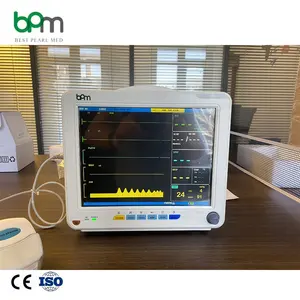 BPM-1213V portatile Pet Multipara 12.1 'colore TFT schermo LCD EtCO2 pressione sanguigna segni vitali Monitor veterinario Vet Monitor