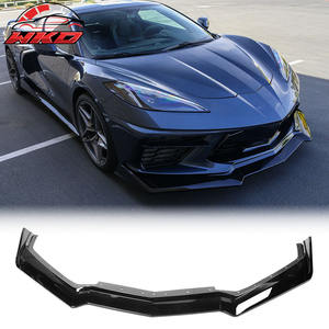 Lèvre de pare-chocs avant pour Chevrolet Corvette C8 2020-2025 Spoiler style 5VM 5 pièces ABS Noir brillant Diffuseur Garde-boue - Product Image 1