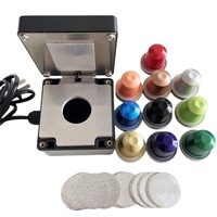 Scelleuse manuelle à capsules Nespresso électrique, neuve, en aluminium, pour capsules de boissons, avec système de scellage par feuille