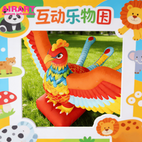 Modèle d'animal phénix gonflable pour la décoration de sites touristiques, modèle gonflable de phénix personnalisé pour les accessoires de scène