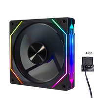 Ventilateur de châssis PC silencieux PWM WANMISLE Prism 7Pro populaire avec ARGB synchronisé et radiateur, en matériau PC couleur magique