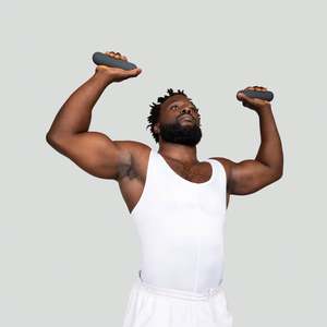 Mancuernas de Goma para Gimnasio en Casa, Barras de Mancuernas Hexagonales Antideslizantes con Varilla de Acero Cromado para Entrenamiento de Fuerza - Product Image 5