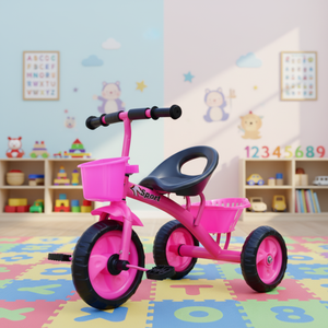 Tricycles pour enfants à pédales, disponibles pour l'extérieur et l'intérieur, avec paniers et compartiments de rangement pour bébés - Product Image 2