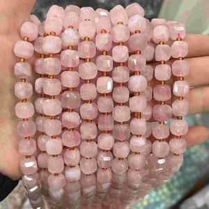 ลูกปัดหินแจสเปอร์อเมริกันทรงลูกบาศก์ขนาด 8 มม. ขายส่ง, ลูกปัดหินธรรมชาติทรงเหลี่ยมขนาด 15 นิ้ว สำหรับทำเครื่องประดับ - Product Image 3