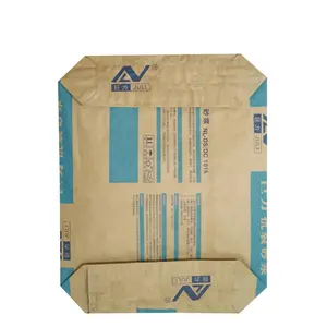 Bustine di Bentonite sacco da 25 Kg di cemento riciclabile 2 strati di carta Kraft Standard chimica carta Kraft grande borsa aperta