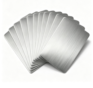 Plaque rectangulaire en acier inoxydable poli pour artisanat - Product Image 1