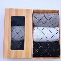 SHANXIN Lot de 3 paires de chaussettes en coton pour hommes, élégantes et de qualité supérieure