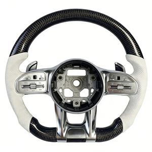 Volant de direction en carbone haut de gamme pour <span class=keywords><strong>Mercedes</strong></span> Benz AMG W166 W204 W210 CLS <span class=keywords><strong>63</strong></span> E43 R171 - Product Image 3