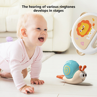 5pcs Musical Instrument Toy Set Early Education Baby Sensory Puzzle Game Cute Cartoon Music Rattle & Trumpet & Tambourine