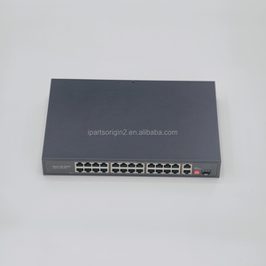 24 Port Fast Ethernet PoE <b>Switch</b> 2 Gigabit RJ45 Uplink 1 SFP Fiber Slot 300W Unmanaged Rackmount <b>Network</b> <b>Switch</b> - Product Image 4