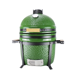 Barbecue Kamado AUPLEX 15 pouces en métal et céramique avec capot en verre haute température et dispositif de sécurité anti-flamme pour usage extérieur - Product Image 6