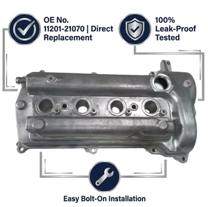 Tapa de Válvulas de Motor de Aluminio Premium AUTOPICK 11201-21070 para Toyota Corolla Vios <span class=keywords><strong>Yaris</strong></span> 1NZ-FE 1.5L, Cubierta de Culata IATF16949 - Product Image 3