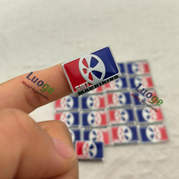 Kunden spezifische Aluminium Metall Logo Platte 3D geprägte gedruckte Marke Label Aufkleber mit Kleber für Auto Motorrad
