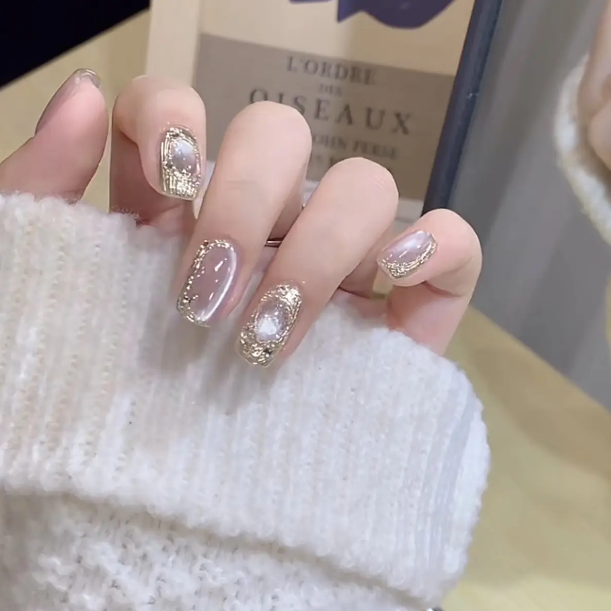 Nouveau design ongles artificiels pour les filles mènent l'industrie chine gros salon ongles conseils 3d acrylique presse sur les ongles
