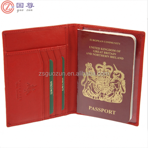 Porte-Passeport en cuir Couverture Organisateur De Voyage Portefeuille Crédit Carte Sellier - Product Image 1