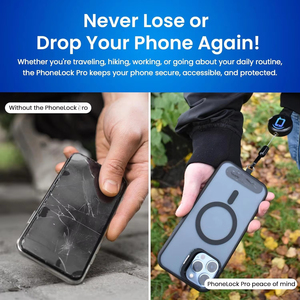 वसंत आउटडोर फोन लॉक प्रो रिट्रेटेबल कीचेन मजबूत तनाव विरोधी उपकरण टेलीस्कोपिक बैज फोन धारक - Product Image 4