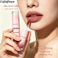 EnjoyFancy H31 #   Gloss à lèvres double embout longue tenue 2-en-1, rouge à lèvres mat velours hydratant et huile à lèvres waterproof, marque privée