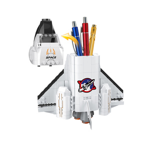 COGO Khối Xếp Chồng Trò Chơi Xếp Chồng Hộp Đựng Bút Tàu Vũ Trụ Cho Trẻ Em Bộ Khối Xếp Hình Giáo Dụ<span class=keywords><strong>c</strong></span> Hạt Nhỏ - Product Image 2