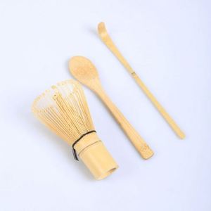 Juego de Herramientas Tradicionales de Bambú para Matcha, Incluye Batidor, Cuchara y Cucharón, Ideal para Regalo - Product Image 1