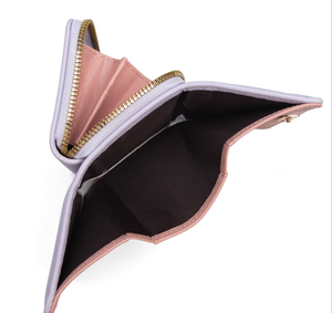 Bolsa de Almacenamiento Cuadrada para Mujer, Triple, de Gran Capacidad, Forro de PU, Cierre de Cremallera Impermeable, Patrón de Bordado con Hilo - Product Image 4