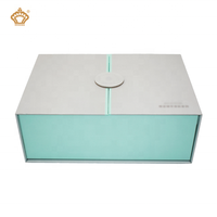 Boîte cadeau rigide à double porte en papier avec couvercles magnétiques, matériaux recyclés pour sérum de soin de la peau, cosmétiques, lamination et gaufrage