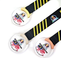 Spécifications des fabricants Insigne de médaille de sport de danse de sublimation de cristal de verre vierge en acrylique personnalisé en gros