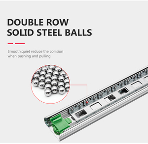 45MM Normal Q235 Steel <strong>Ball</strong> <strong>Bearing</strong> <strong>Slides</strong> for Cabinet <strong>Drawer</strong> - Product Image 2