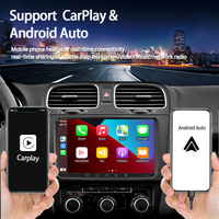 LELV 9 "2Din Car Multimedia Player Wireless Auto Carplay GPS Navigation BT FM Video pour VW Volkswagen Touch Screen