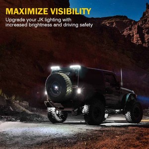 Bên ngoài phía sau mái đầu Spoiler ánh sáng với chạy, lần lượt, phanh và đảo ngược chức năng tín hiệu cho Jeep Wrangler JK/JL - Product Image 3