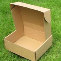 Boîte d'expédition en carton ondulé vide, sans impression, taille personnalisée