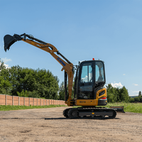 Nouvelle mini-excavatrice sur chenilles XE27U avec moteur Kubota, cabine fermée et climatisation, chenilles en caoutchouc, mini-pelle compacte à rotation arrière
