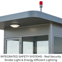 Caseta de Seguridad Personalizable, Portátil, Prefabricada, Moderna, Transpirable, con Estructura de Acero Rectangular, Ecológica
