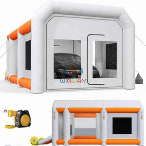 Lớn 20x13x10ft xách tay Inflatable sơn gian hàng phun Lều LED chiếu sáng Lọc Blower hệ thống cho xe đậu xe nhà để xe máy trạm - Product Image 1