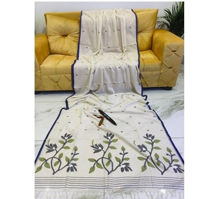 <b>Jamdani</b> Cotton <b>Saree</b> Soft Breathable Handloom Festival Party Wear Women's Ethnic <b>Saree</b> - Product Image 4