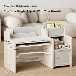 Bureau multifonctionnel 3 en 1 <span class=keywords><strong>pour</strong></span> enfants Bureau d'apprentissage réglable en hauteur <span class=keywords><strong>pour</strong></span> enfants avec ensemble de chaises - Product Image 5