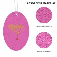 Désodorisant de voiture en papier ovale personnalisé, carte parfumée suspendue avec logo, impression couleur recto-verso