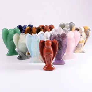 wholesale natural stones carving crystals healing angel crystal angel figurines